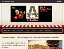 Tablet Screenshot of angelos-pizza.net